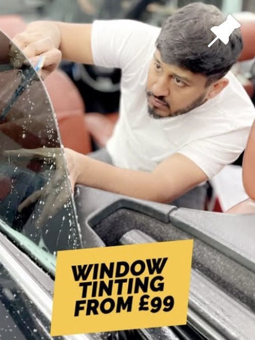 Professional window tint application — Retro Styling